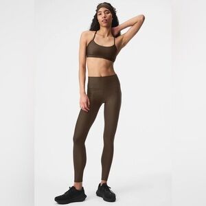 Alo 7/8 High-Waist Airlift Legging Espresso Size Small